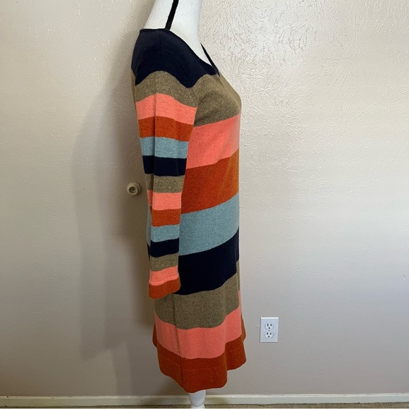 SOLD M Isabella Sinclair Anthro Colorstack Long Sleeve Striped Sweater Dress - Picture 3 of 9